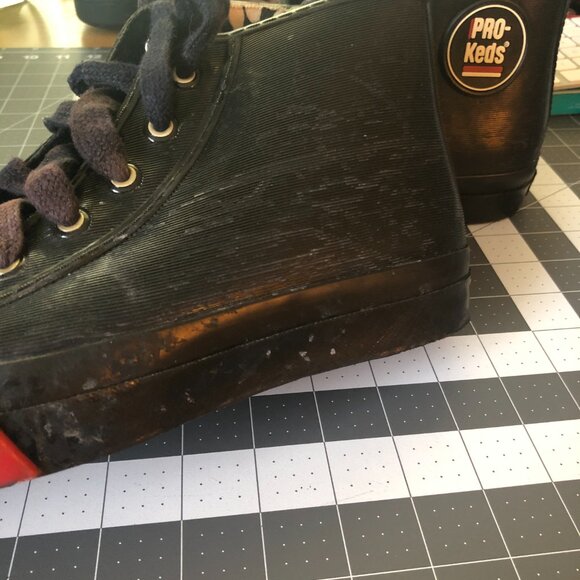 Vintage Pro-Keds in Vinyl - Woman's SZ 9 - Picture 14 of 16